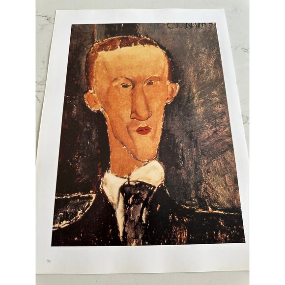 Modigliani, Pablo Picasso, Blaise Cendrars, Portrait, Print, Art ~ 250626-WH 365 - Picture 2 of 2